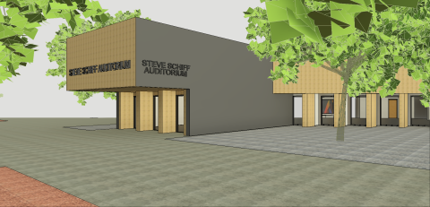 Rendering of Steve Schiff Auditorium