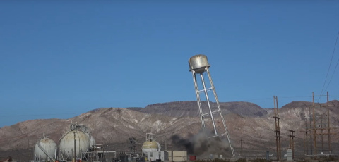 Tower coming down