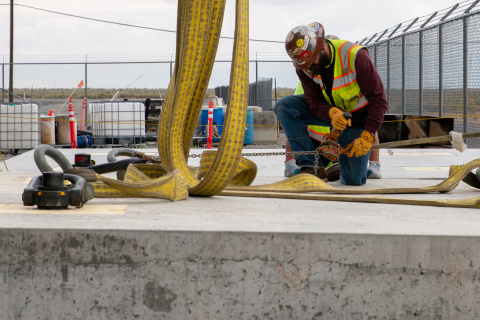 Rotating set of images of storage vaults at the Idaho Site