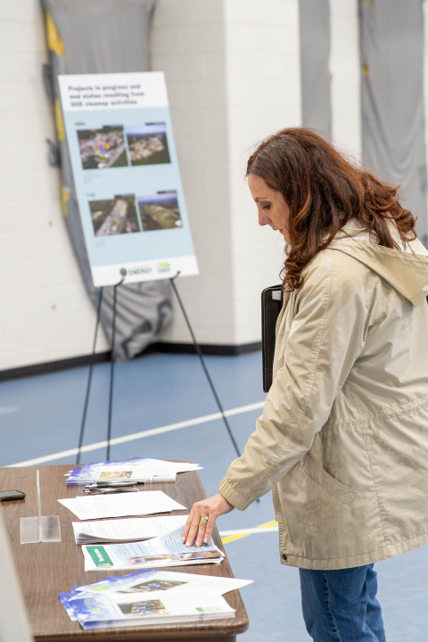 Resident at EMDF public meeting