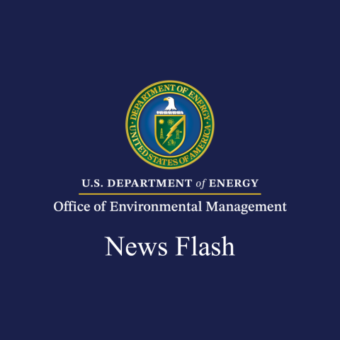 A graphic showing the Office of Environmental Management logo