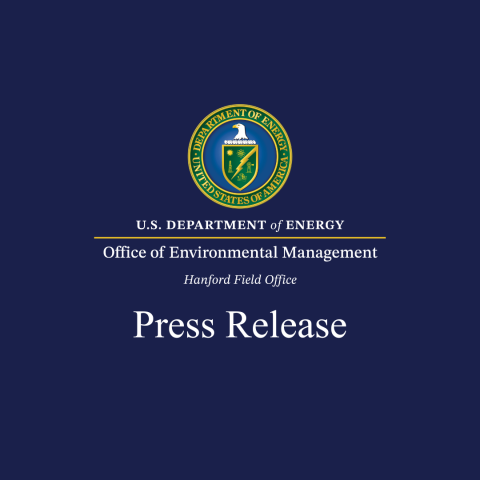 A graphic showing the Hanford Site logo