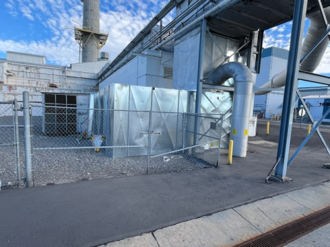 A new duct system from the outside at the Idaho Site