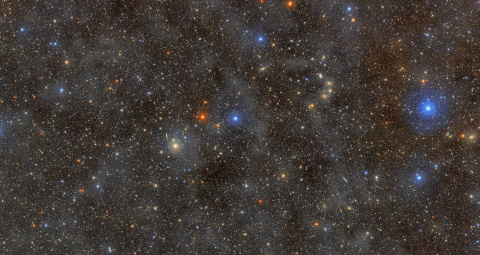 This field of stars in the constellation Lupus showcases the unprecedented view that NSF–DOE Vera C. Rubin Observatory gives us. Equipped with the LSST Camera, Rubin combines a wide view of the sky with the ability to detect extremely faint objects.