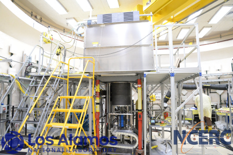 Photo of a test reactor prototype