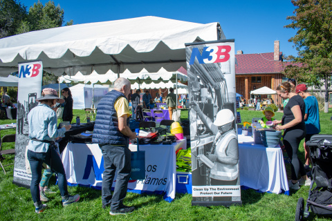 An N3B booth set up an at an outdoor event fair