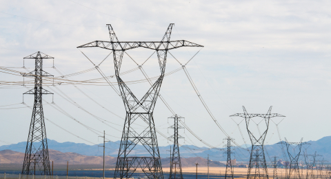 Photo of power transmission lines