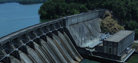 Allatoona Dam Color picture of Allatonna Dam