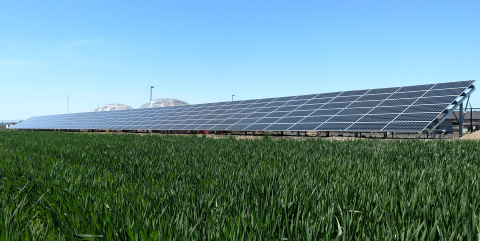 A large solar array installed in Oregon.