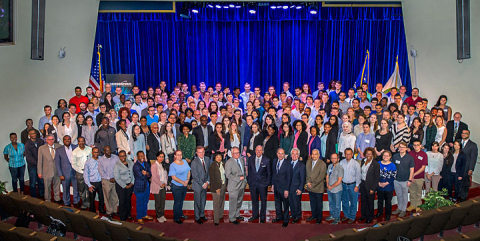 Approximately 250 students and professors from science, technology, engineering, and math (STEM) programs at universities in 33 U.S. states arrived at Brookhaven Lab on June 4.