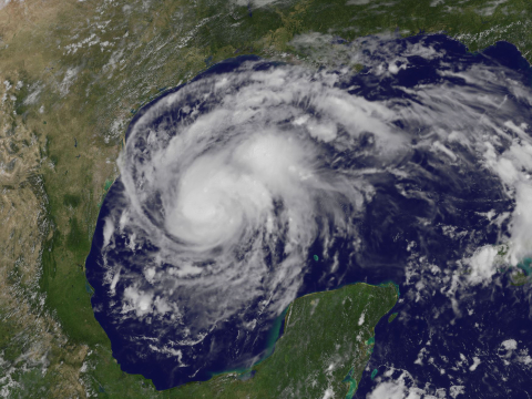 NASA photo of Hurricane Harvey