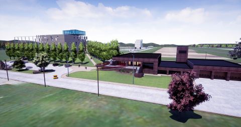 A 3-D rendering of the future K-25 History Center