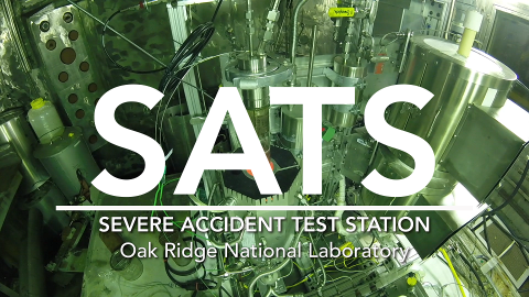 A picture of a furnace with the title Severe Accident Test Station