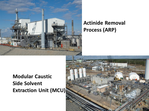 The Actinide Removal Process/Modular Caustic Side Solvent Extraction Unit (ARP/MCU) facilities.