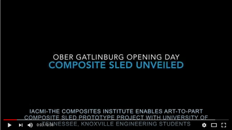 IACMI has facilitated a research project enabling undergraduate and graduate students at the University of Tennessee, Knoxville (UTK) to design, build, and test composite snow sled prototypes. IACMI and the UTK students are presenting the prototype sleds