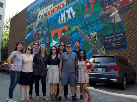 The YPG group after a cultural tour through downtown Knoxville. The YPG group after a cultural tour through downtown Knoxville.