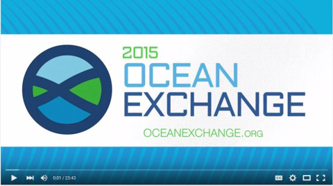 Screenshot of the 2015 Ocean Exchange branding.