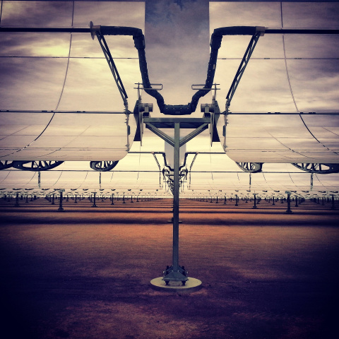Genesis Solar 250 MW CSP plant with trough technology in Blythe, California