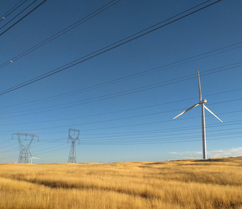 Electrical wires and wind turbines