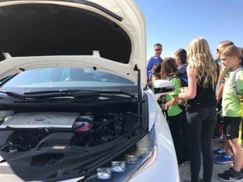 Fuel cell car at the 2017 Solar Decathlon in Denver, Colorado.