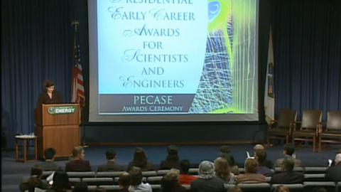 The stage for the 2010 PECASE awards ceremony.