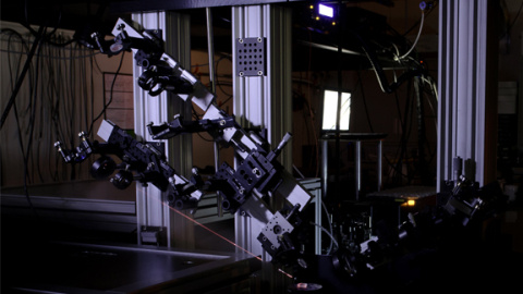 An photo of a high-resolution sum frequency generation spectrometer.