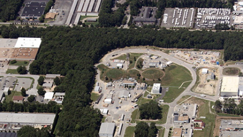 jlab-aerial.jpg Aerial view of Thomas Jefferson National Accelerator Facility.
