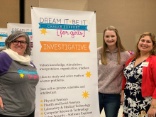 Volunteers at the EM Hanford Site are reaching out to female students to promote the importance of science, technology, engineering, and mathematics.