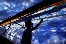 Parabolic trough collectors concentrate the sun's energy on an oil- filled tube running along the focal line of the parabolically shaped trough.