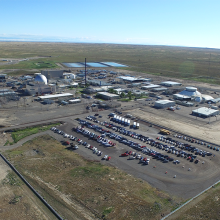 An aerial photo of the Materials and Fuels Complex at Idaho National Laboratory