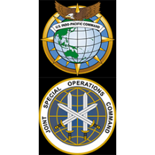 U.S. Indo-Pacific Command and U.S. JSOC seals