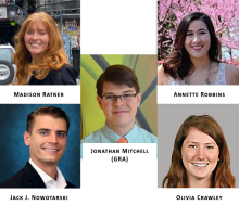 A four-student senior design project team and a graduate research assistant from the University of Tennessee’s nuclear engineering department are helping Oak Ridge and its cleanup contractor UCOR qualify a new type of gamma-ray imaging system.