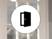 Icon of open door.