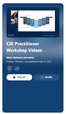 CIE Practitioners Workshop Videos graphic