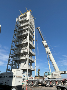 Generation Three Particle Pilot Plant (G3P3) during equipment installation in July 2024