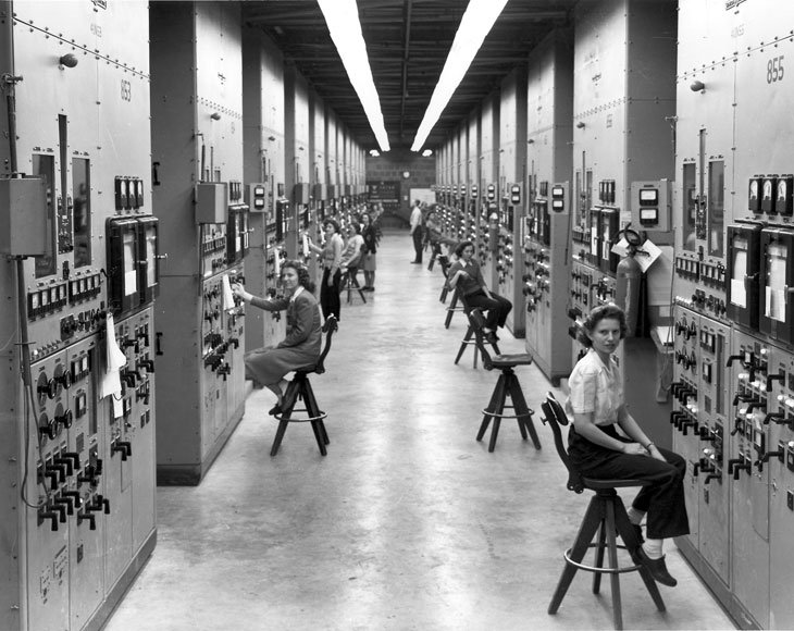 Calutron girls at the Manhattan Project.