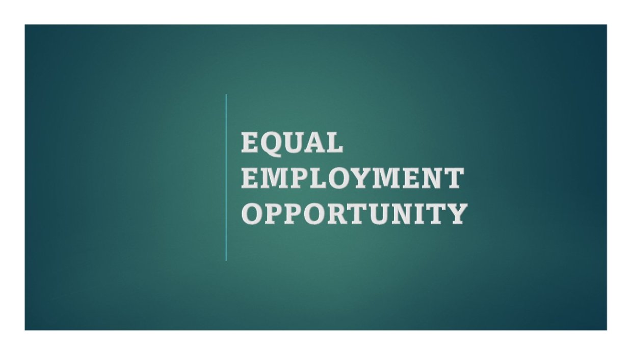Equal Employment Opportunity