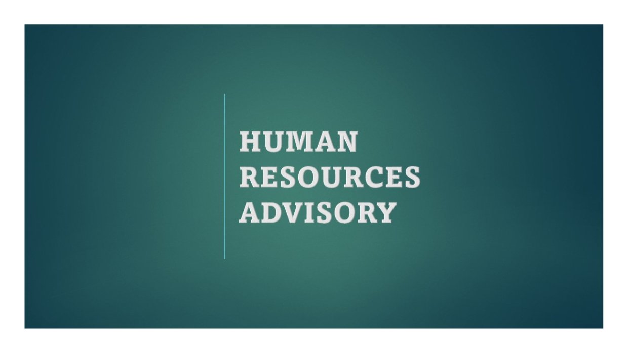 Human Resources Advisory Graphic