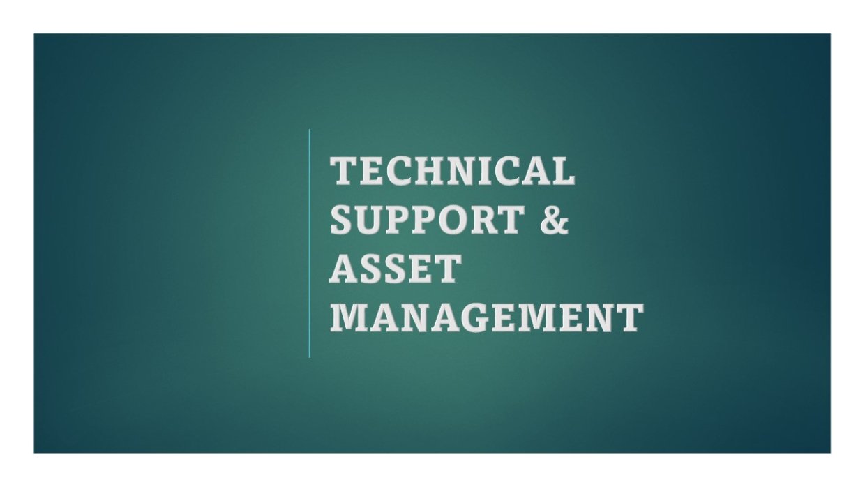 Technical Support and Asset Management graphic