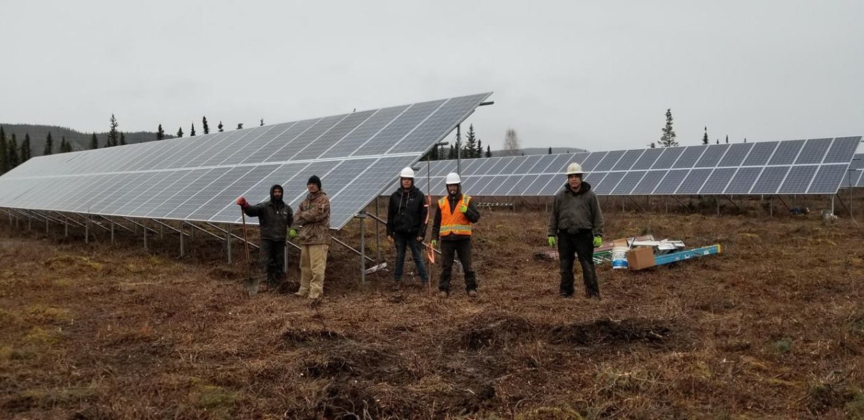 Photo of Hughes solar project.