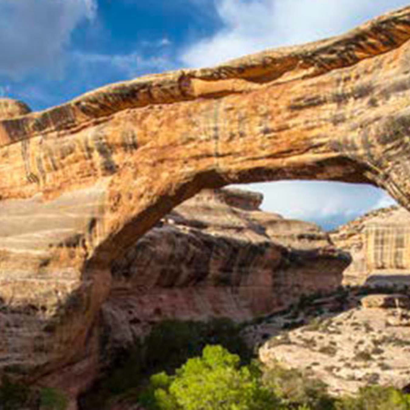 A natural bridge made of stone.