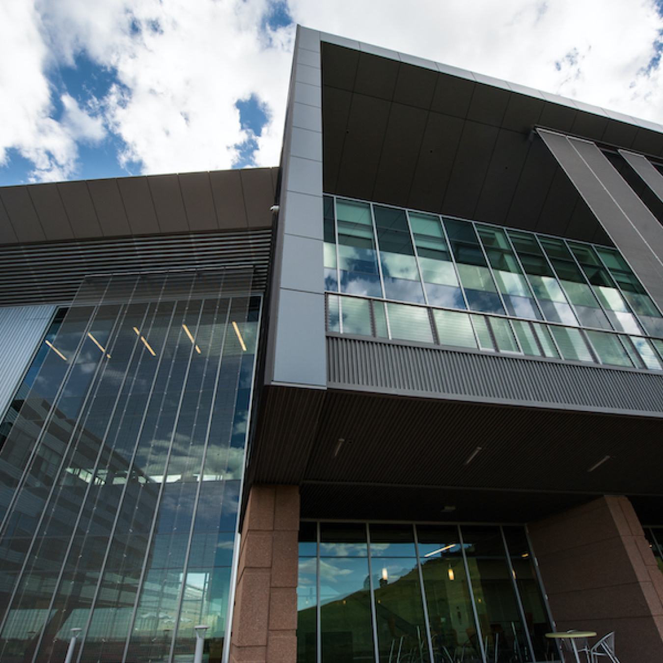 Photo of a sustainable building. 