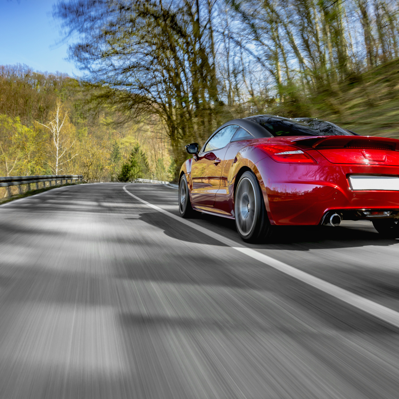 Car on a highway.