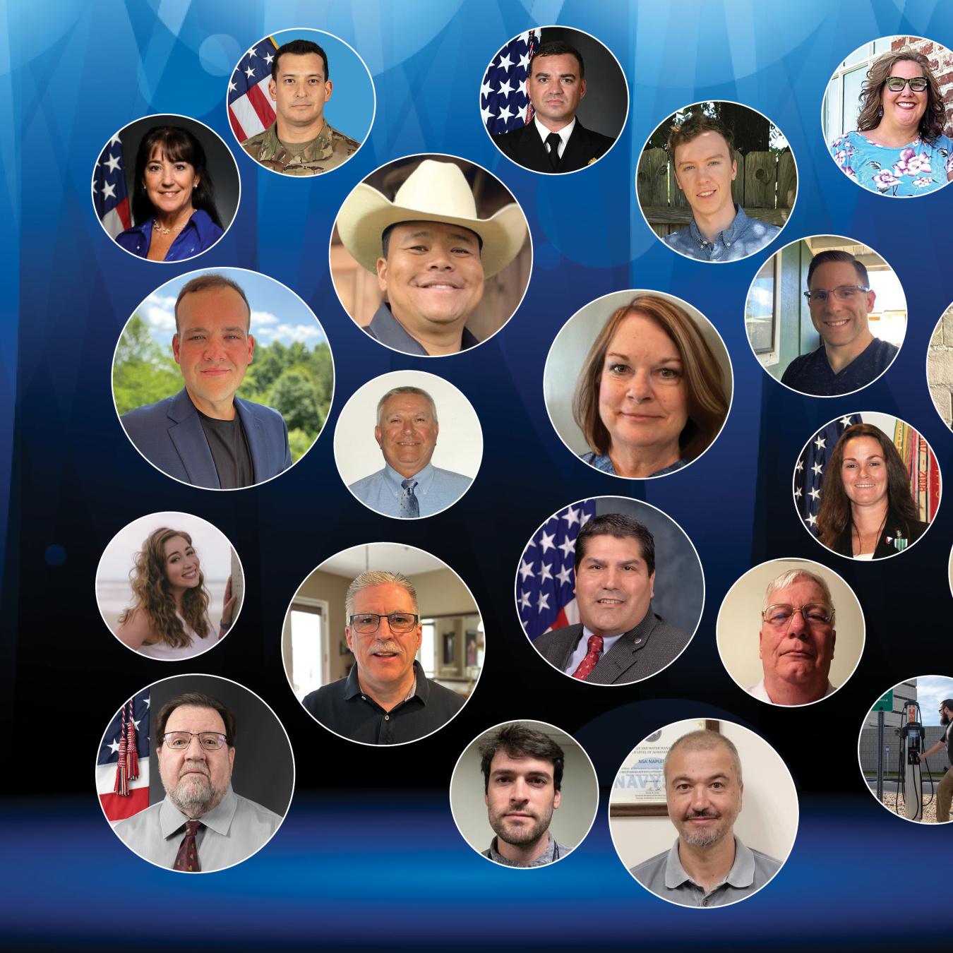 A collage of headshots from the 2023 FEDS Spotlight honorees.