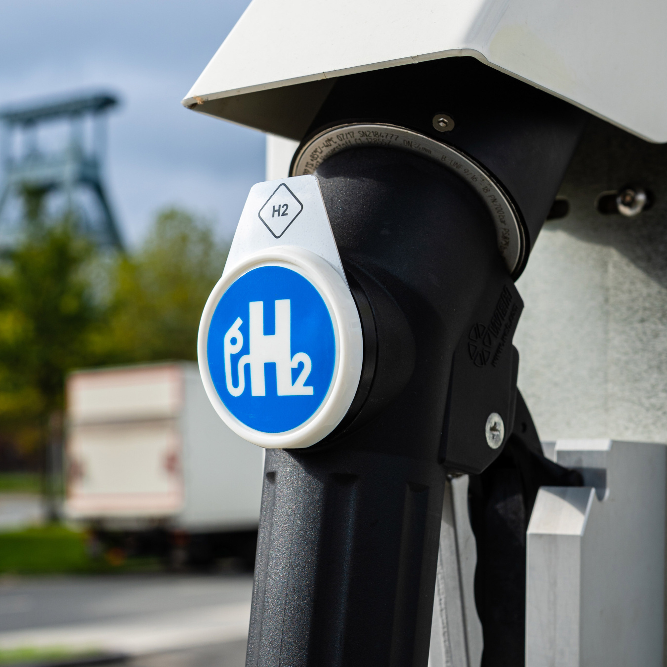 Rendering of a clean hydrogen fuel pump 