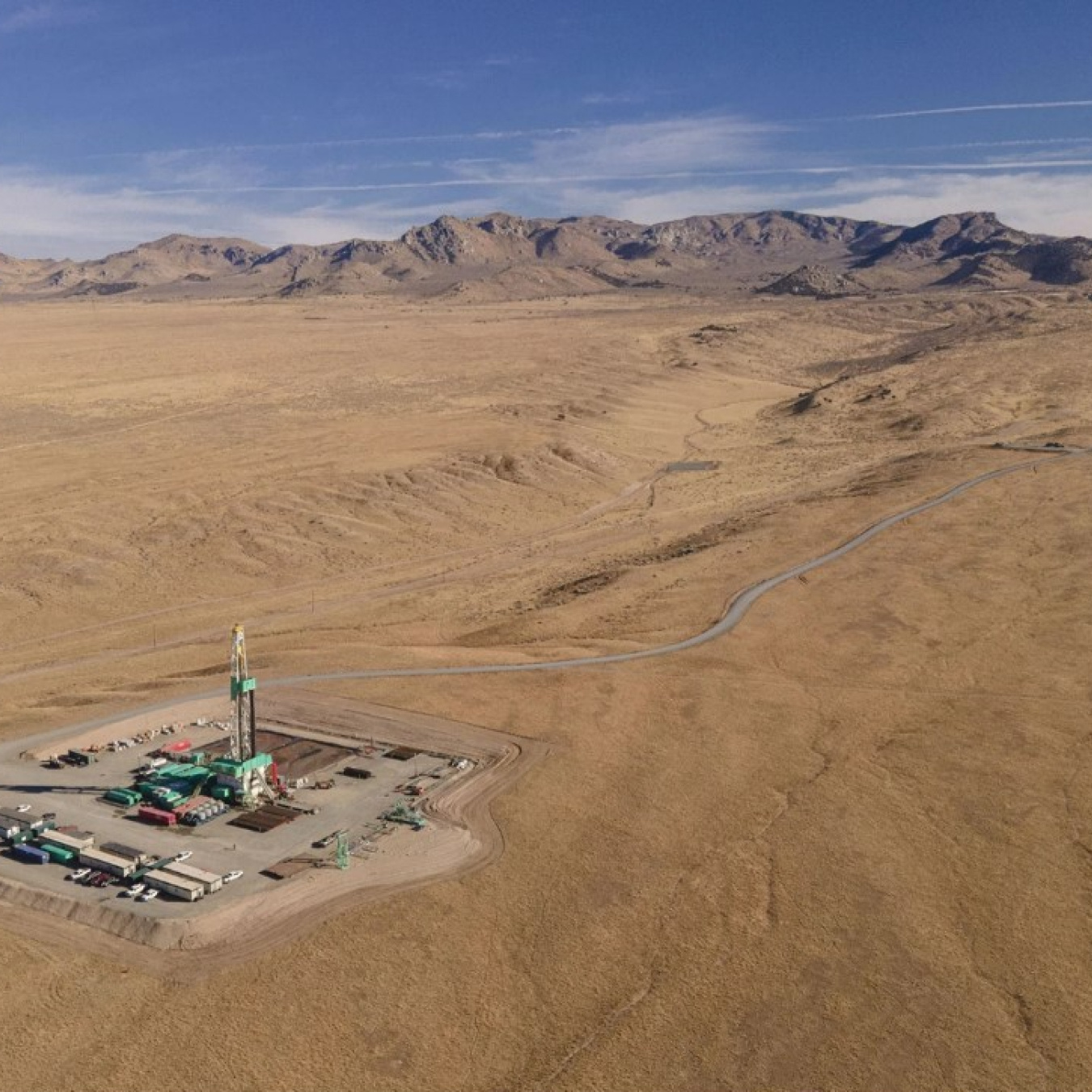 Aerial view of the FORGE site.