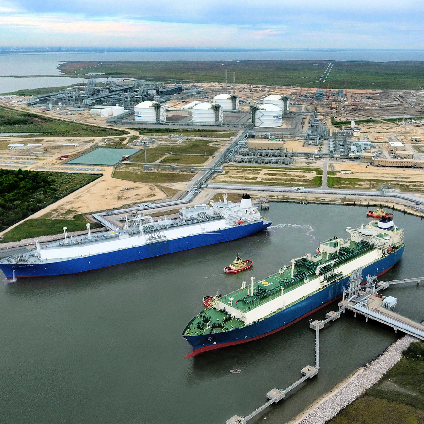 Two Ships at Sabine Pass 