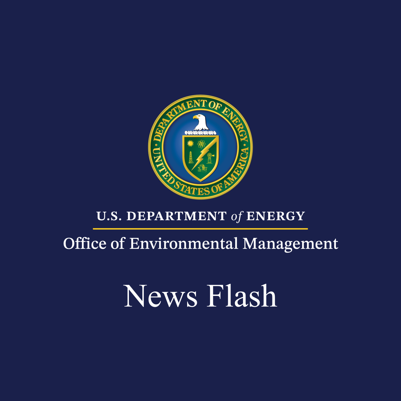News Flash with DOE EM Logo