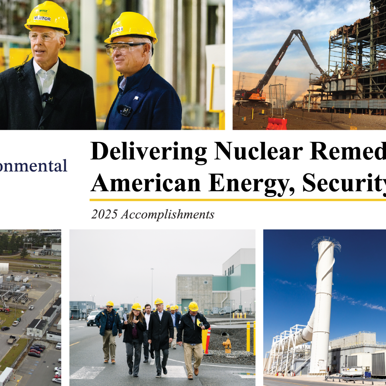 A collage of images from the Office of Environmental Management