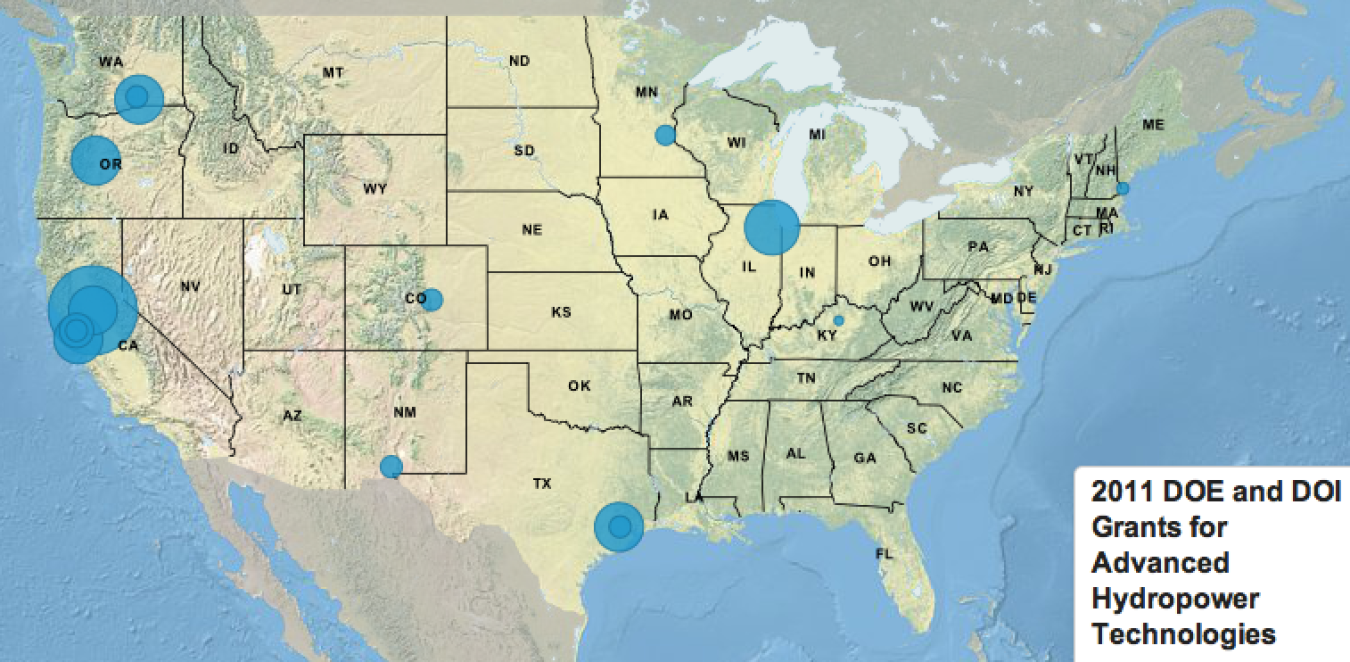 2011 DOE and DOI Grants for Advanced Hydropower Technologies.png